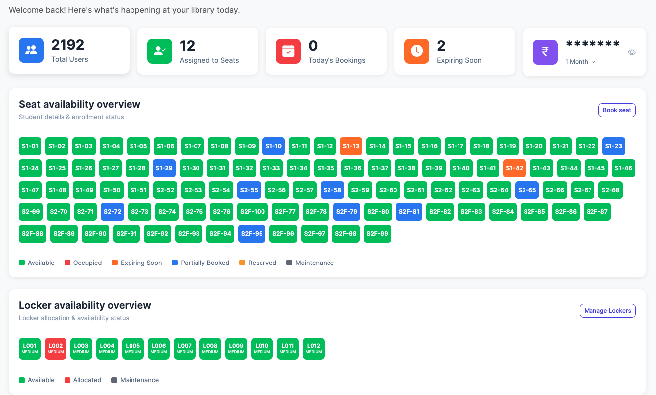 Apna Library Dashboard